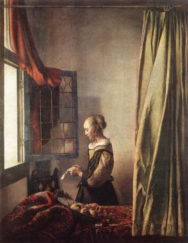 約翰尼斯 維米爾 Girl Reading a Letter at an Open Window